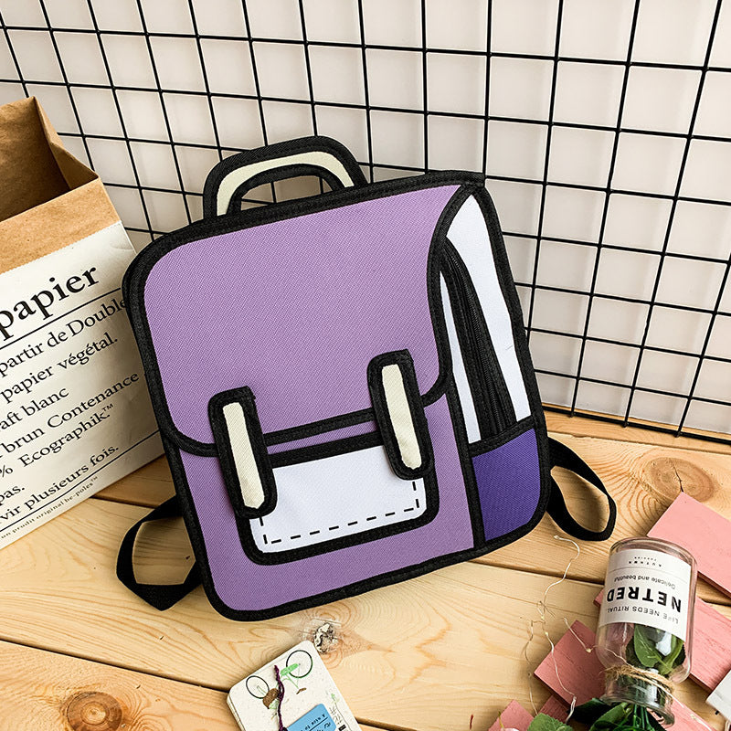 Three-dimensional Cartoon Shoulder Backpack