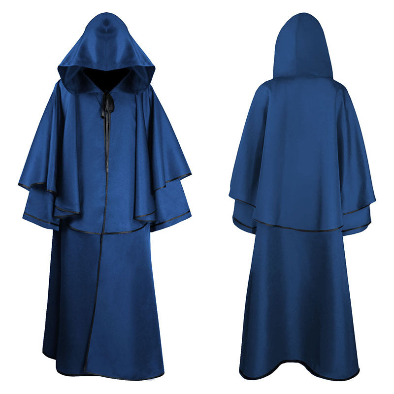 Trendy Unisex Multi Color Medieval Long Cloak