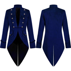 Retro Men's Halloween Medieval Long Tuxedo Jacket