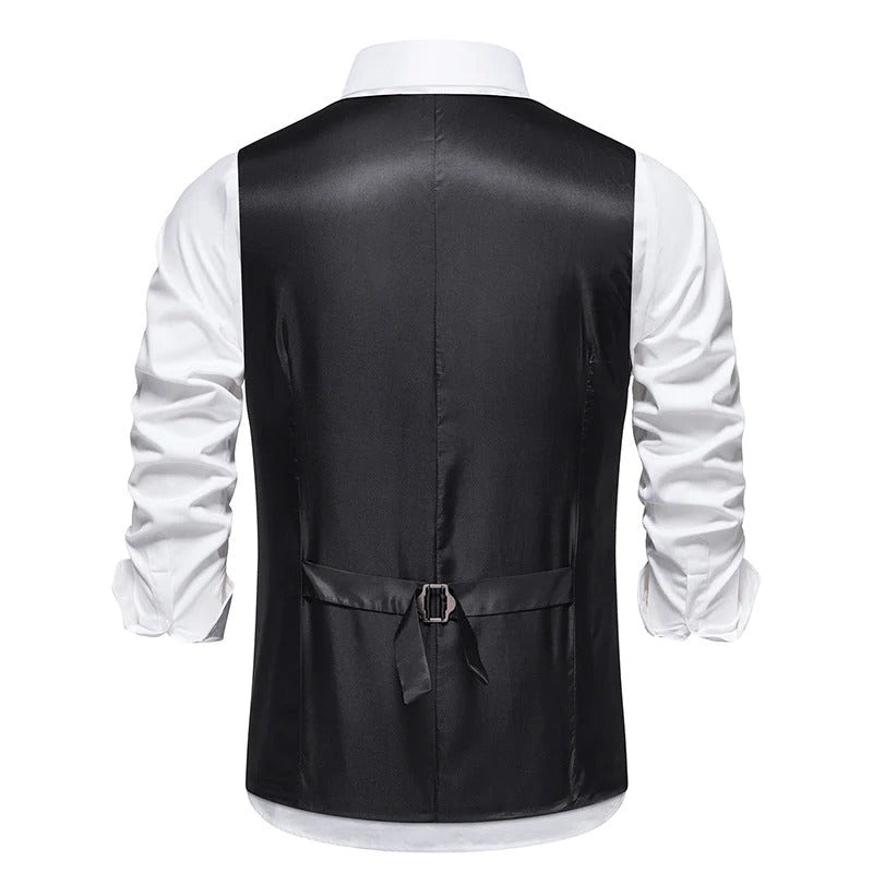 British Style Retro Single Breasted Men's Suit Vest