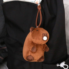 Capybara Plush Toy with Turtle Bag Pillow