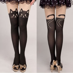 Cute Cat Tails Pantyhose Silk Stockings