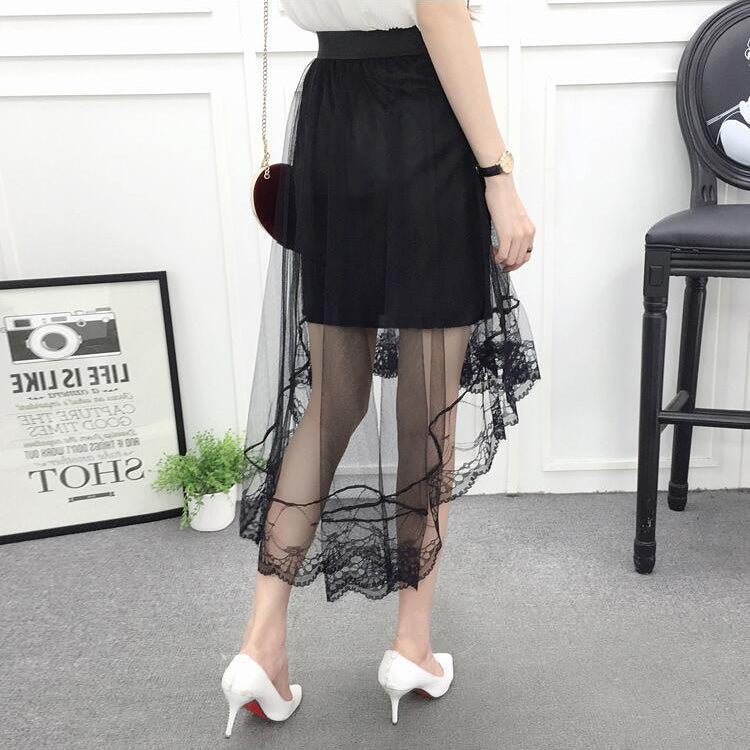 Women's Sexy Lace Mesh Summer Skirt