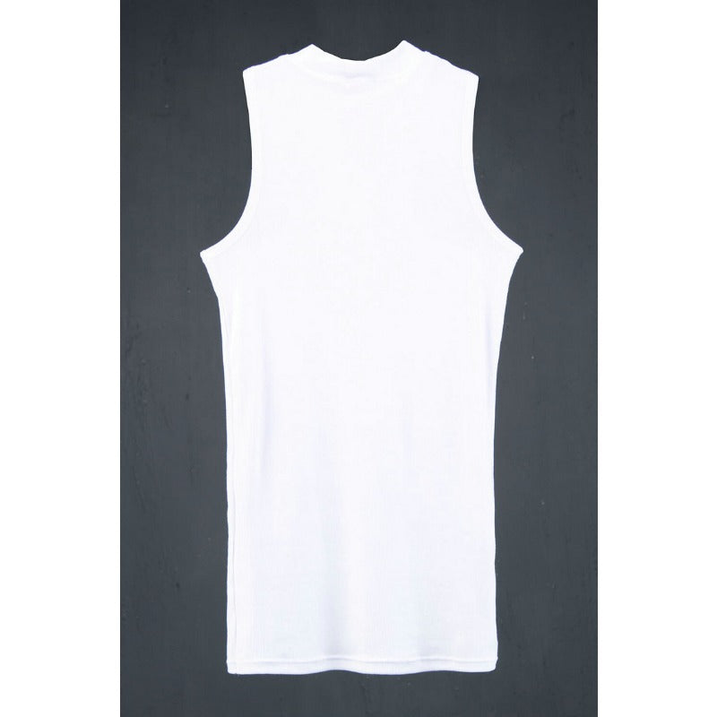 Chic Men's Semi-high Collar Slim Sleeveless T-shirt Vest