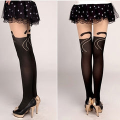 Cute Cat Tails Pantyhose Silk Stockings