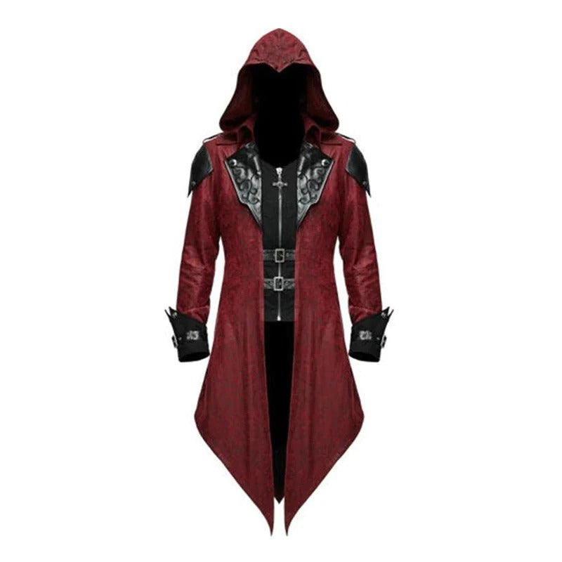 Chic Retro Men's Gothic Medieval Patchwork Jacket