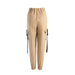 Casual Women's Ribbon Buckle Harem Pants