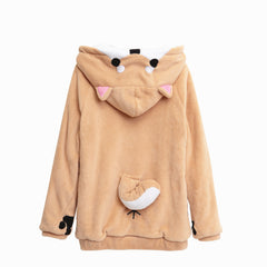 Unisex Cute Cartoon Shiba Inu Dog Cosplay Hoodie