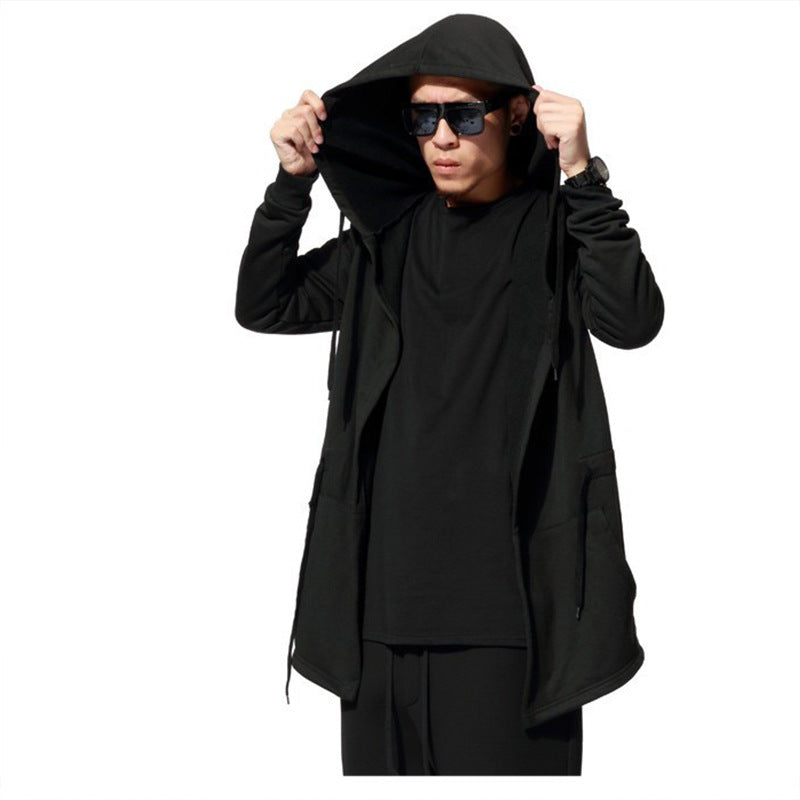 Trendy Unisex Mid Length Hooded Wizard Cape