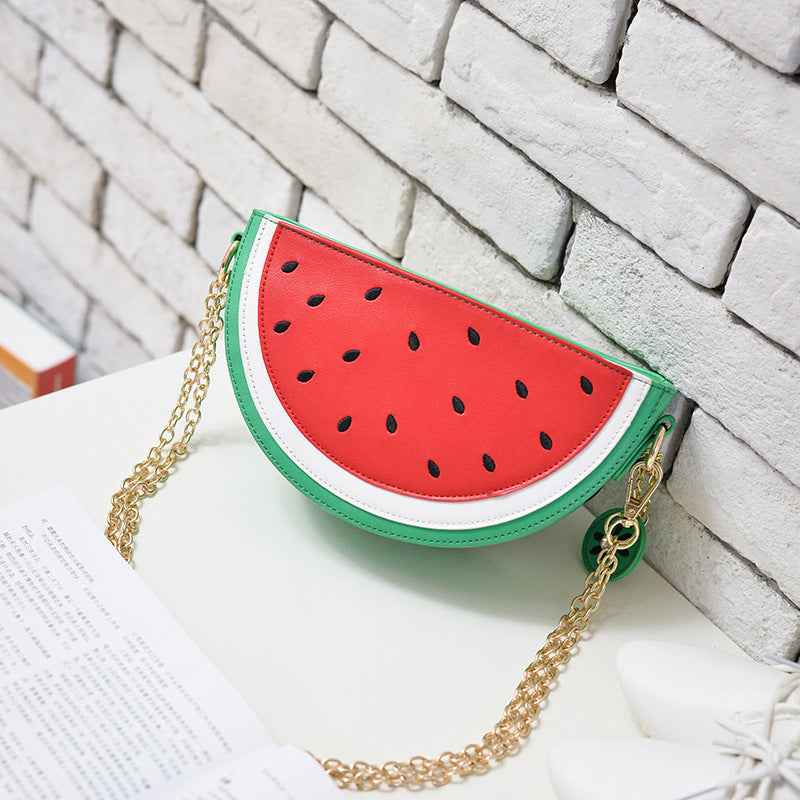 Women's Watermelon Fruit Shaped Shoulder Bag