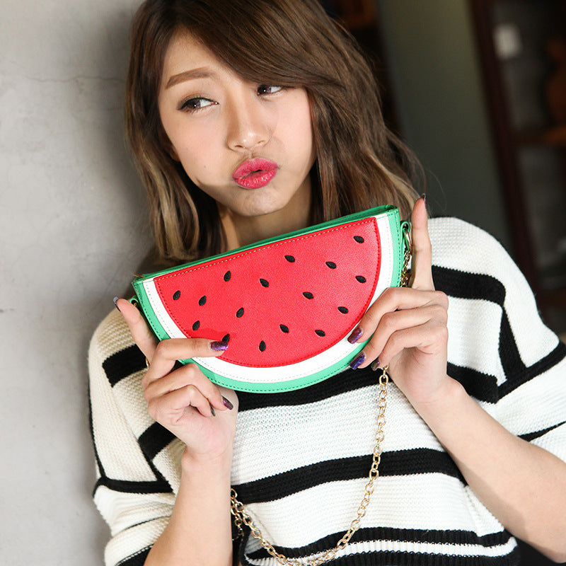 Women's Watermelon Fruit Shaped Shoulder Bag