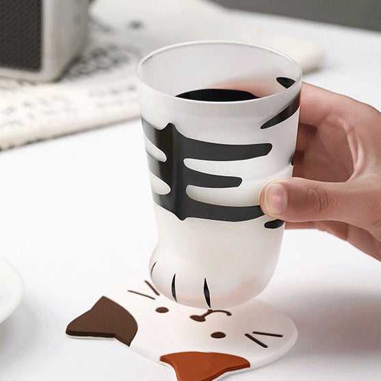 Creative Cartoon Cat Claw Glass Cup