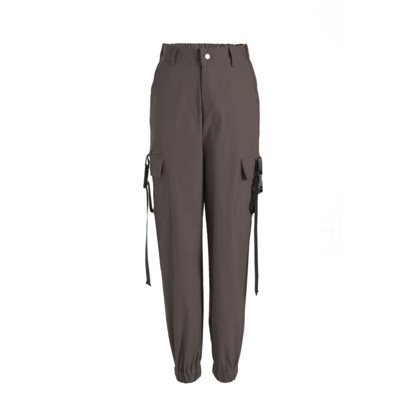 Casual Women's Ribbon Buckle Harem Pants