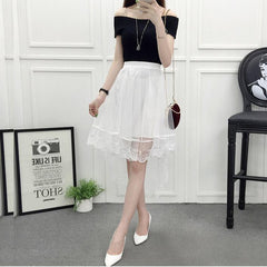 Women's Sexy Lace Mesh Summer Skirt