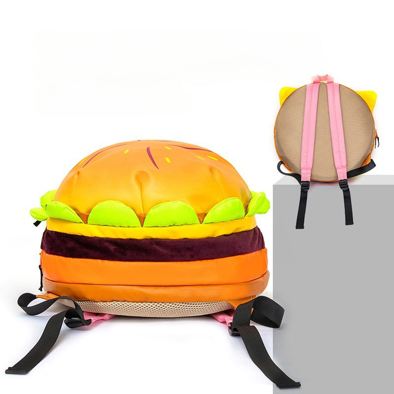 Hamburger Schoolbag Waterproof Backpack