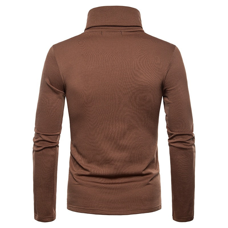 Men's Fit Warm High Neck Long Sleeve Shirt