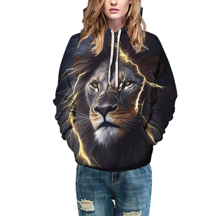 Trendy Unisex Colorful Digital Print Hoodie