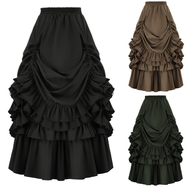 Vintage Women's Retro Gothic Renaissance Style Skirt