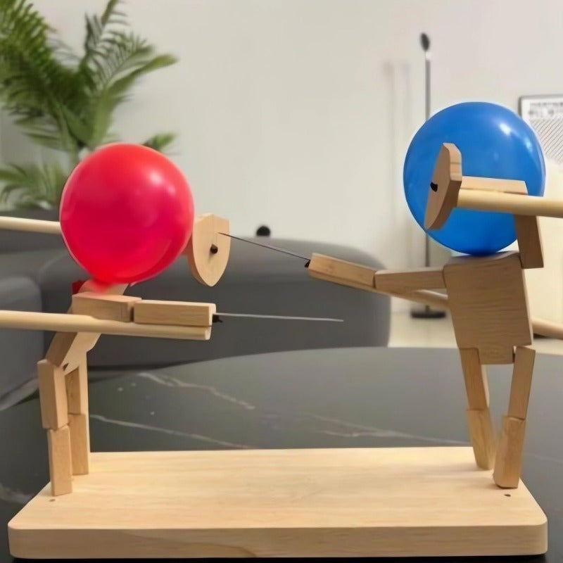 Bamboo Man Duel with Opponents Poke Balloons Toy