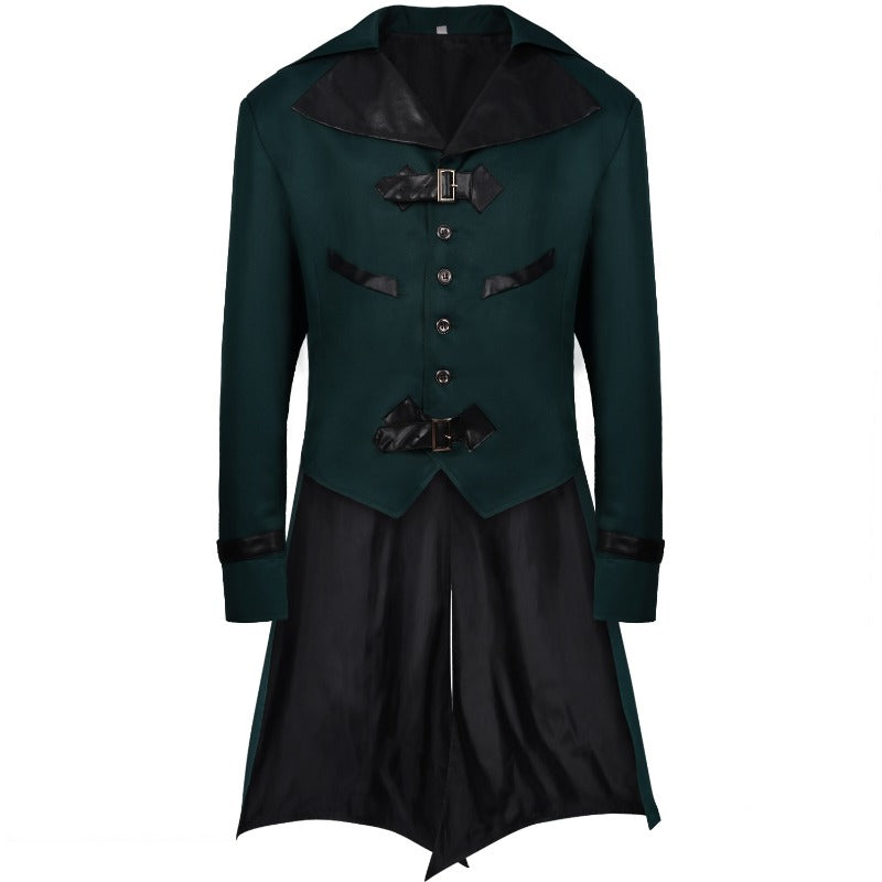 Retro Steampunk Men's Halloween Medieval Coat