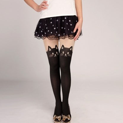 Cute Cat Tails Pantyhose Silk Stockings