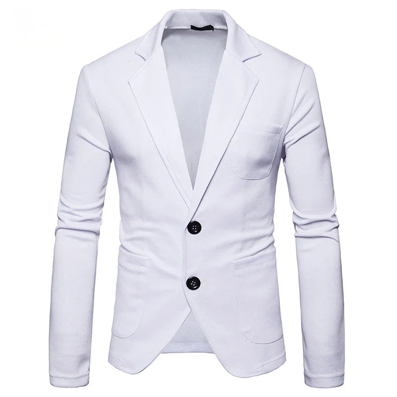 Stylish Men's Two Button Casual Fit Slim Suit Jacket