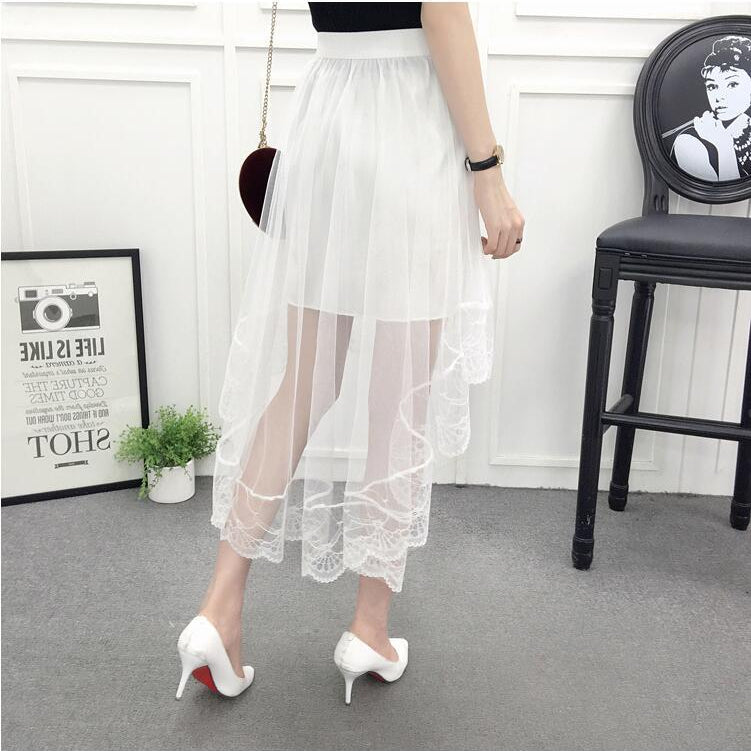 Women's Sexy Lace Mesh Summer Skirt