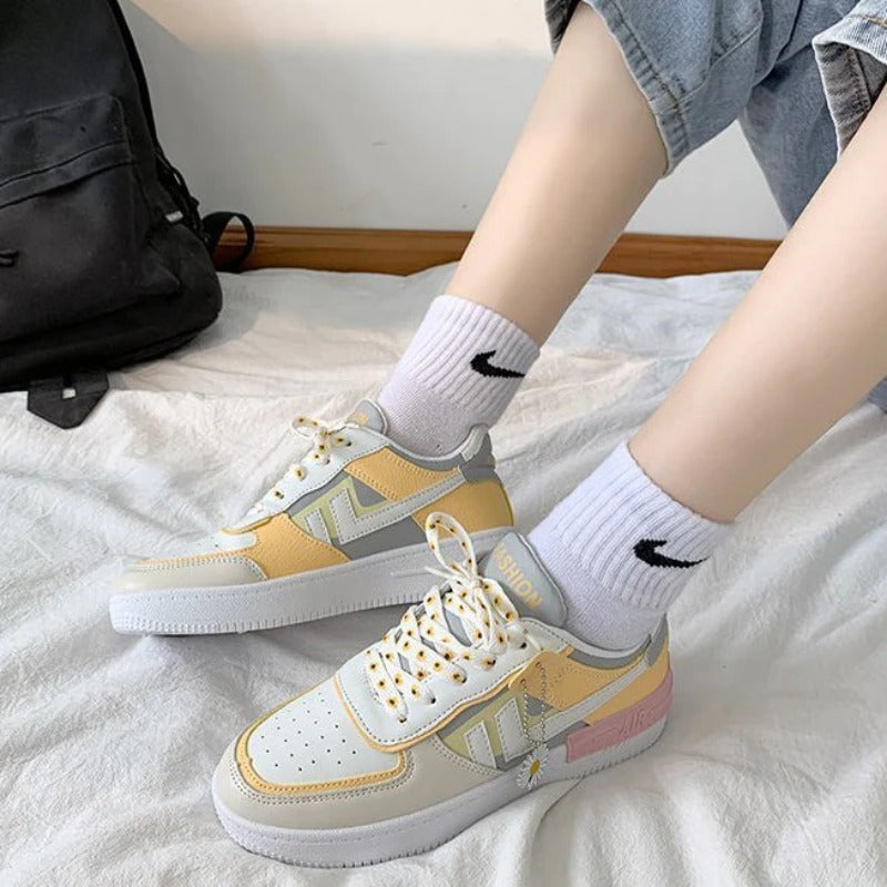 Korean Fashion Candy Color Round Toe Student Shoes