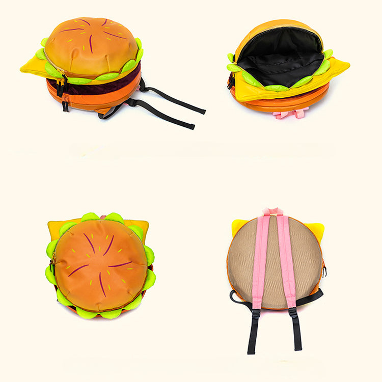 Hamburger Schoolbag Waterproof Backpack