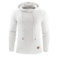 Men's Jacquard Long Sleeve Slim Hoodie