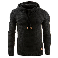 Men's Jacquard Long Sleeve Slim Hoodie