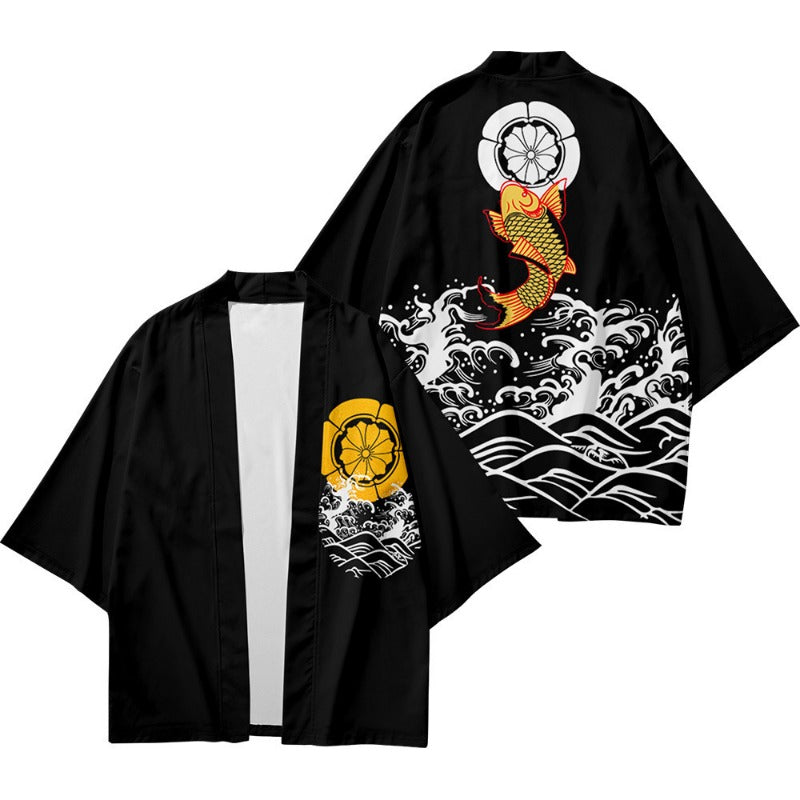 Japanese Ukiyo-e Style Creative Demon Cosplay Kimono