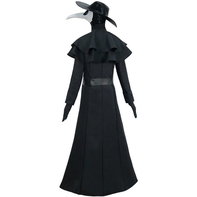 Unisex Medieval Steampunk Style Plague Doctor Cosplay Costume