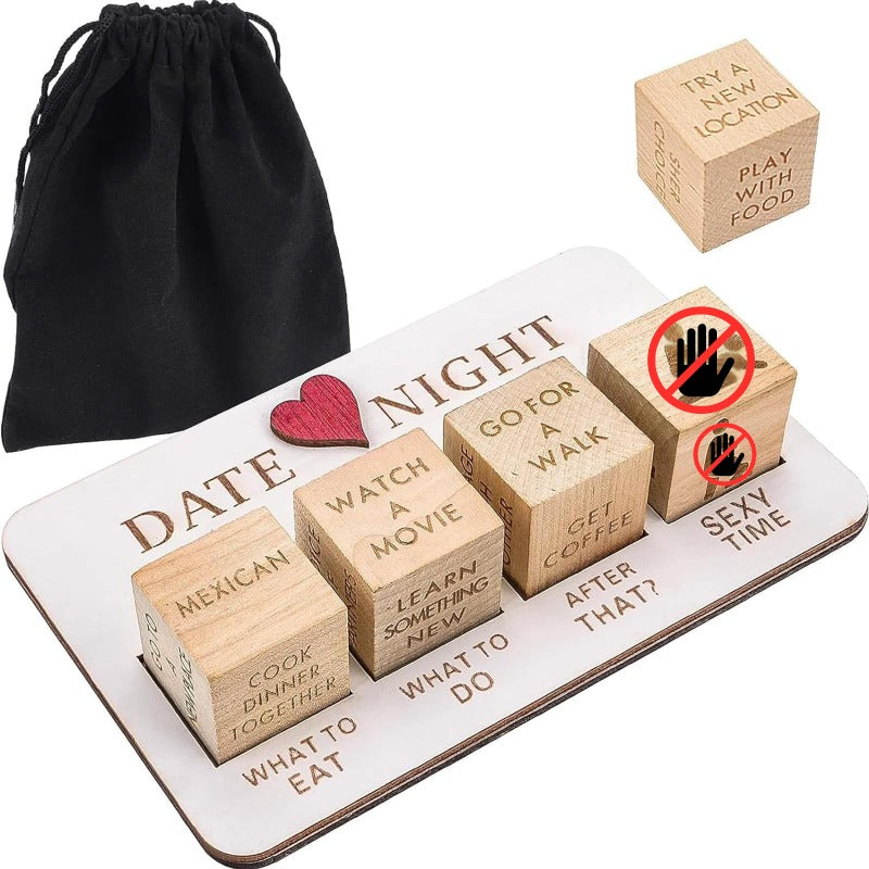 Trendy Wooden Date Night Dice