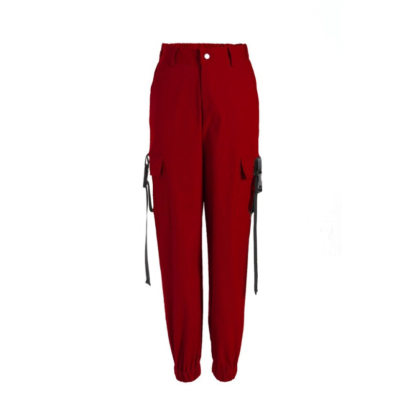 Casual Women's Ribbon Buckle Harem Pants