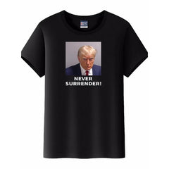 Funny Trump Never Surrender Headshot T-shirt