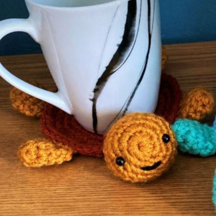 Turtle Insulation Pads Hand-knitted Mug Coaster