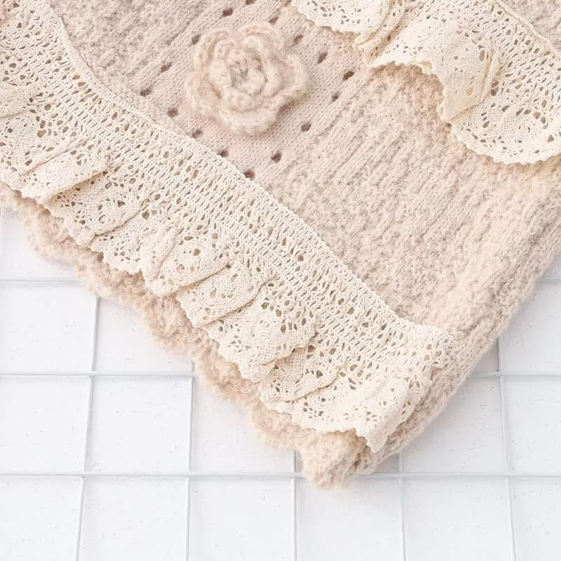 Stylish Floral Lace Handmade Cardigan