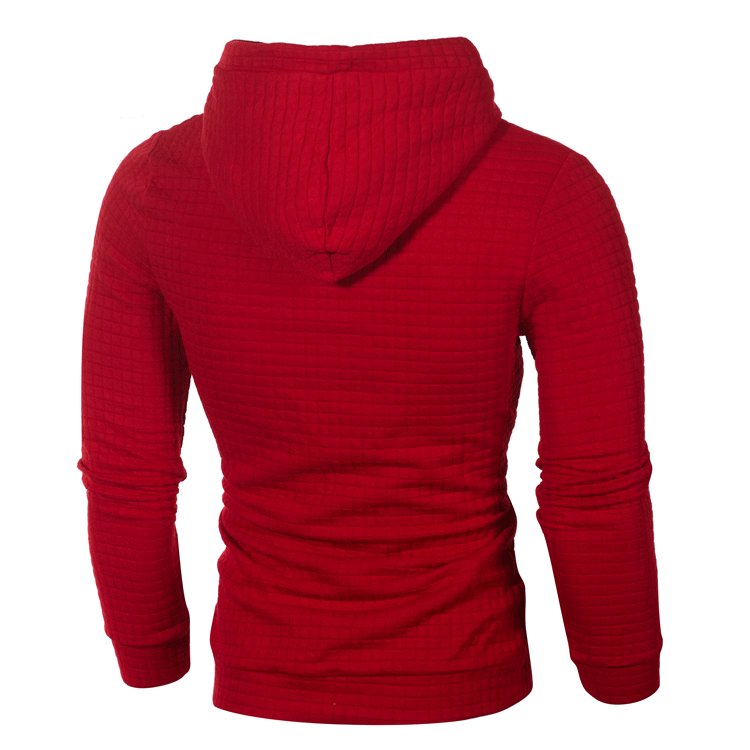 Men's Jacquard Long Sleeve Slim Hoodie