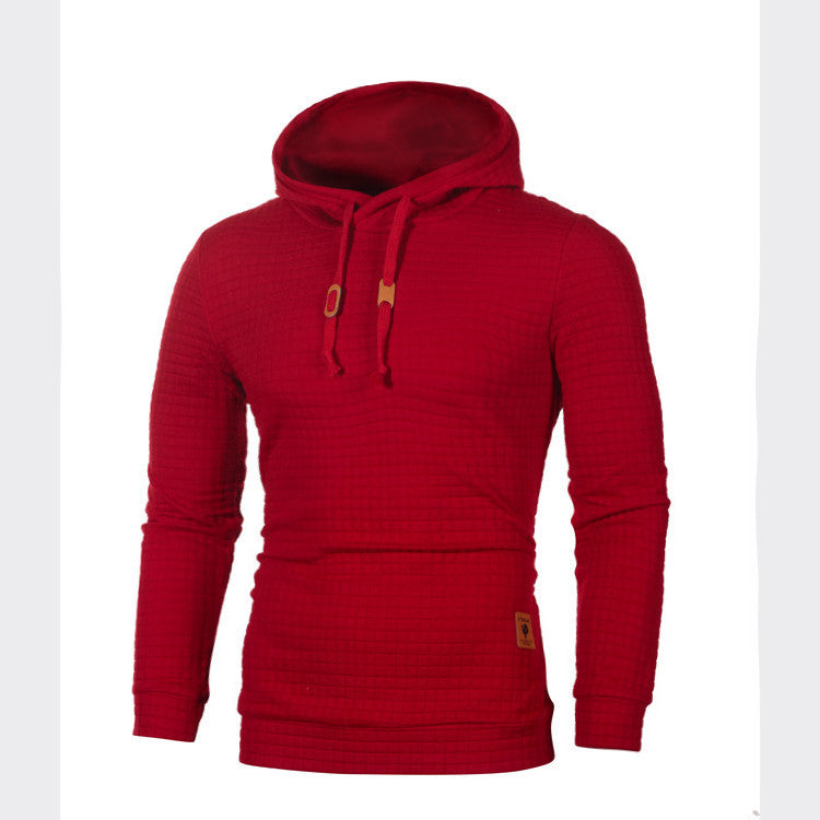 Men's Jacquard Long Sleeve Slim Hoodie