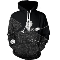 Unisex Space Astronaut Digital Printed Hoodie