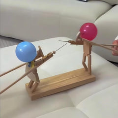 Bamboo Man Duel with Opponents Poke Balloons Toy