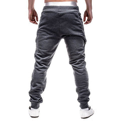 Trendy Zipper Men's Sports Drawstring Sweatpants