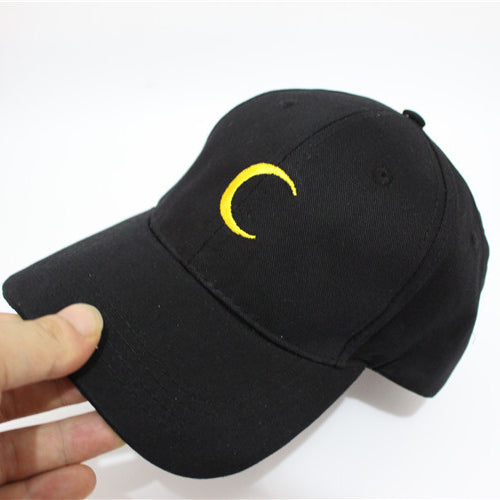 Harajuku Style Moon Embroidery Baseball Cap