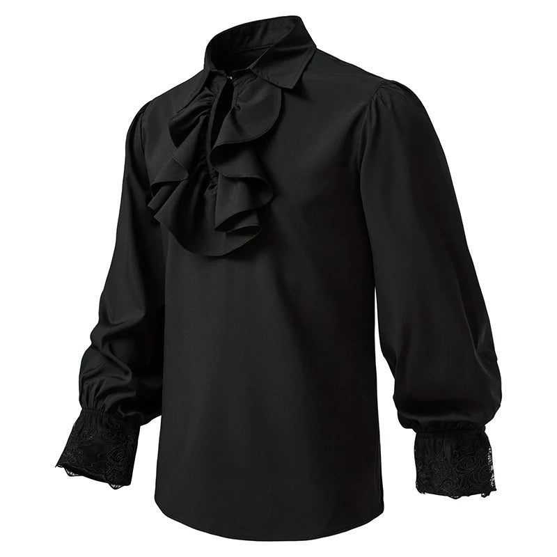 Renaissance Men's Vampire Steampunk Ruffled Costume Shirt