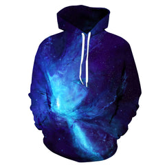 Fancy Unisex Starry Sky 3D Print Loose Hooide