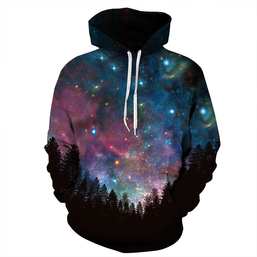 Trendy Unisex Starry Sky Art 3D Printed Hoodie