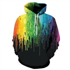 Unisex Oil Painting Digital Print Casual Hoodie