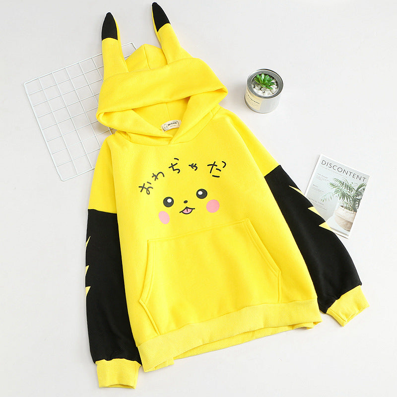 Japanese Style Fleece Loose Cartoon Cosplay Hoodie