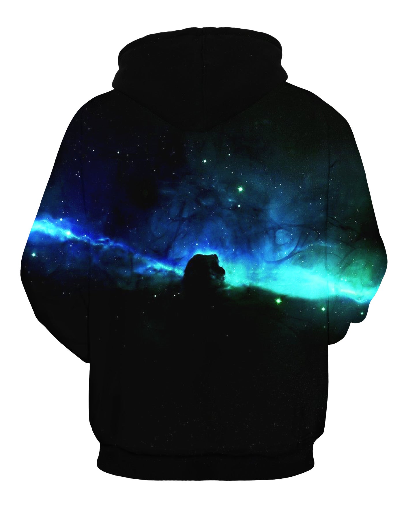 Unisex Galaxy Astronaut Digital Print Long-sleeved Sports Hoodie